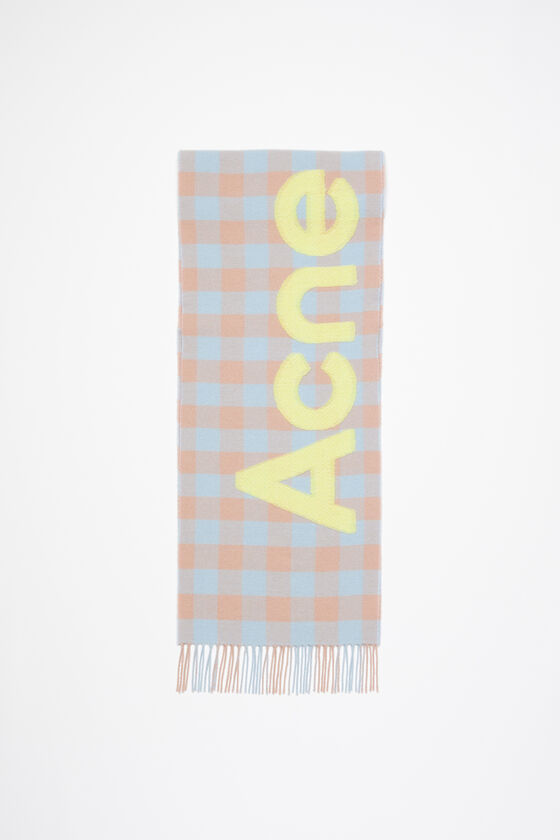 (image for) Acclaimed Check logo scarf